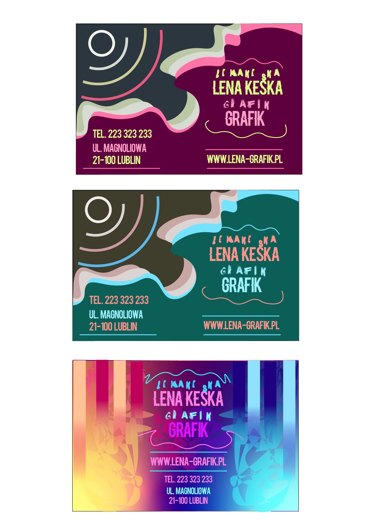 Grafika wykonana na zajęciach - Technik Grafiki i Poligrafii Cyfrowej w Lublinie - Centrum Kształcenia Zawodowego i Ustawicznego - LCKZiU