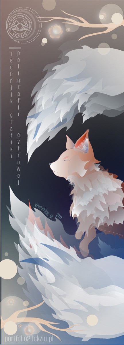 Zakładka - Grafika wykonana na zajęciach w LCKZiU - Technik Grafiki i Poligrafii Cyfrowej w Lublinie - Centrum Kształcenia Zawodowego i Ustawicznego - LCKZiU