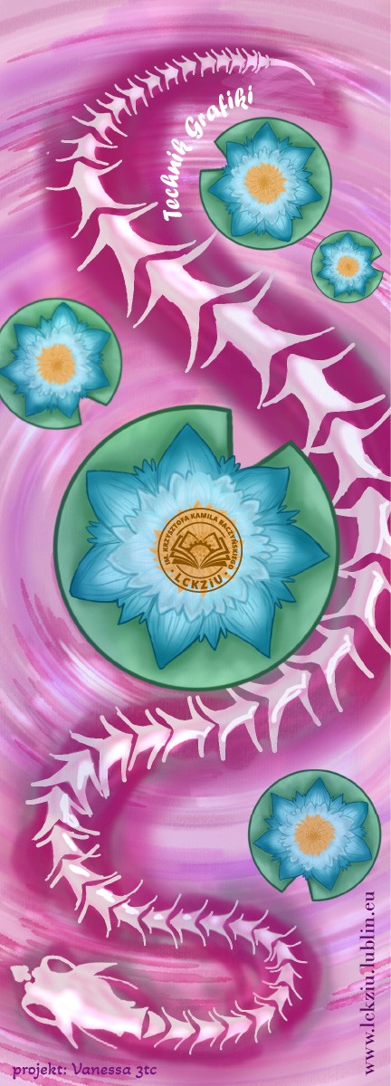 Zakładka - Grafika wykonana na zajęciach w LCKZiU - Technik Grafiki i Poligrafii Cyfrowej w Lublinie - Centrum Kształcenia Zawodowego i Ustawicznego - LCKZiU